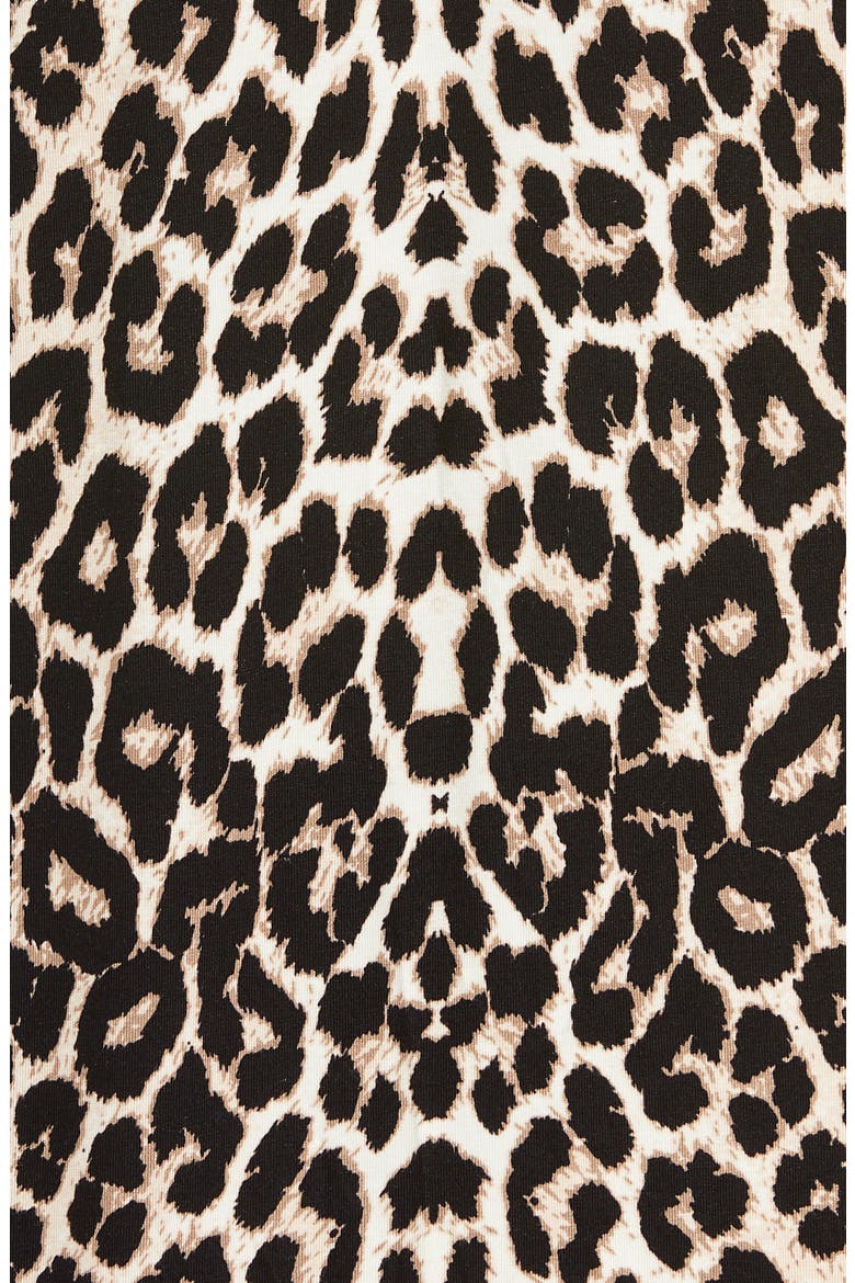 Animal Print Maternity/Nursing Robe, Alternate, color, BLACK AND TAN