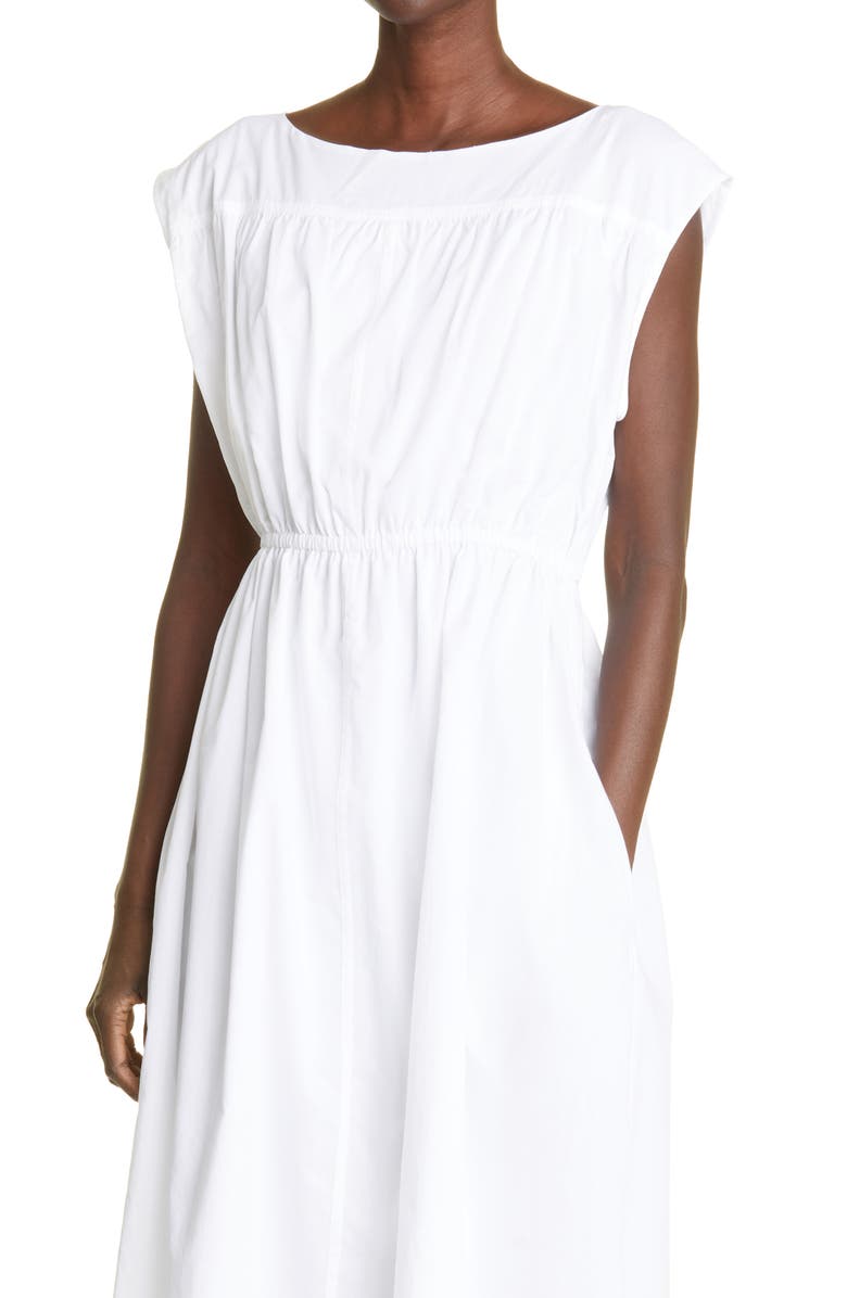 TOTEME Organic Cotton Midi Dress, Alternate, color,