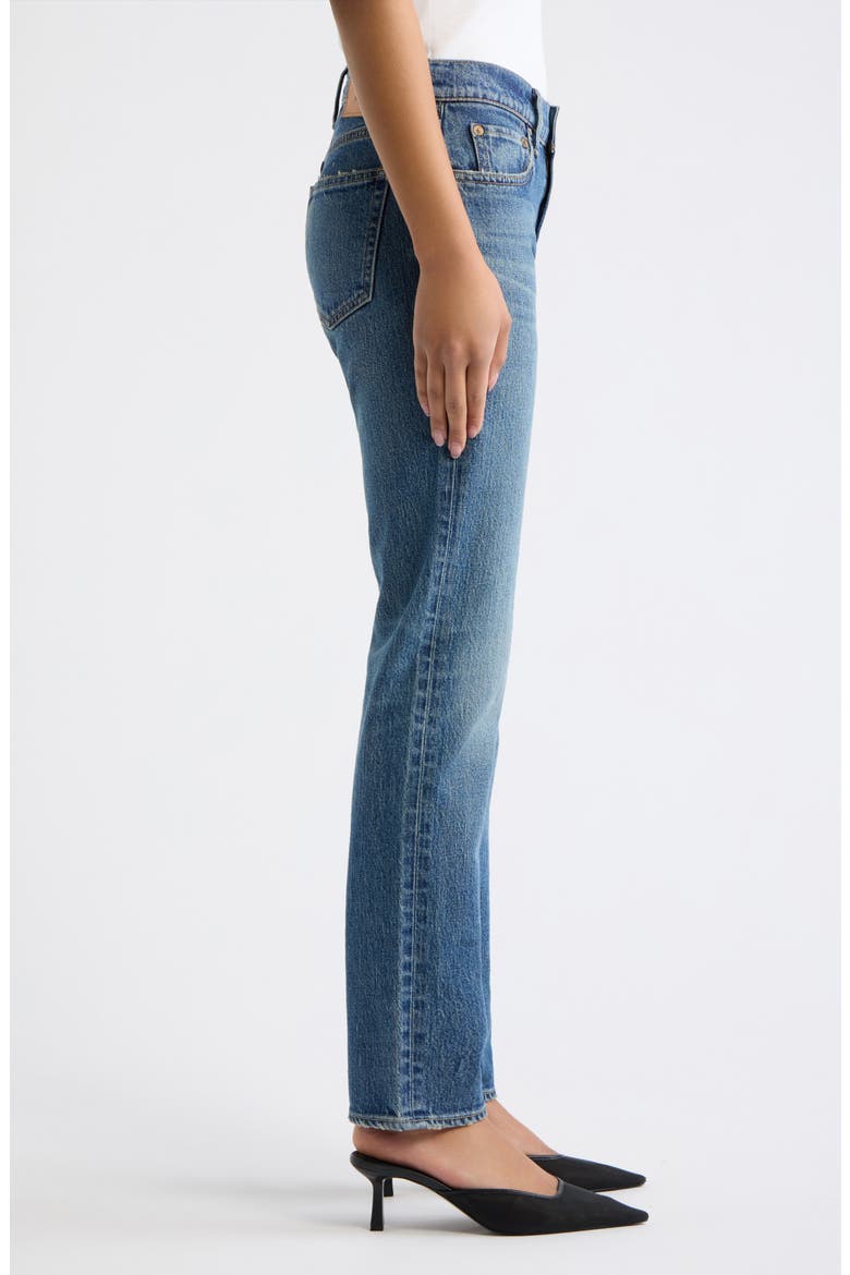 Fleet Slim Straight Jeans, Alternate, color, BLUE