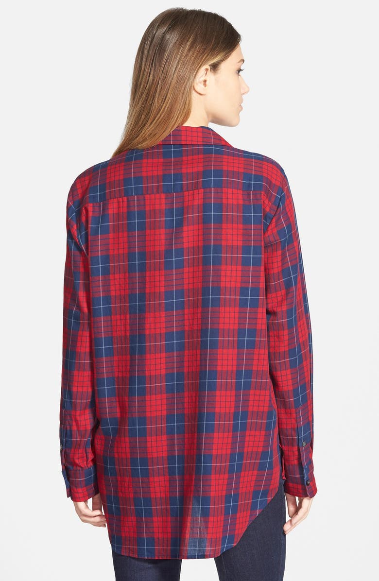 Madewell 'Edina Plaid' Oversize Boyshirt, Alternate, color, 
