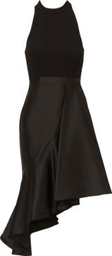 Adrianna Papell Crepe & Taffeta Cocktail Dress