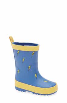 Harper Canyon Kids' Audra Lightning Bolt Rain Boot
