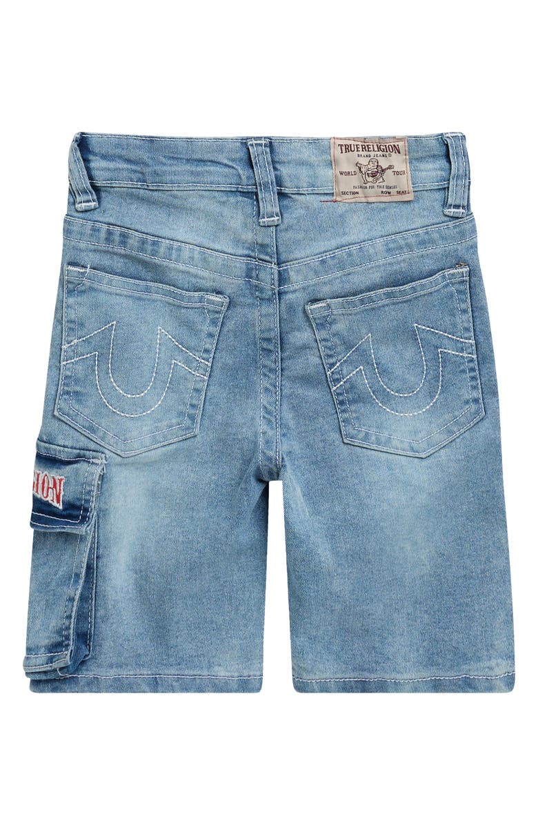 True Religion Kids' Horseshoe Logo Graphic T-Shirt & Shorts Set, Alternate, color, Daphn