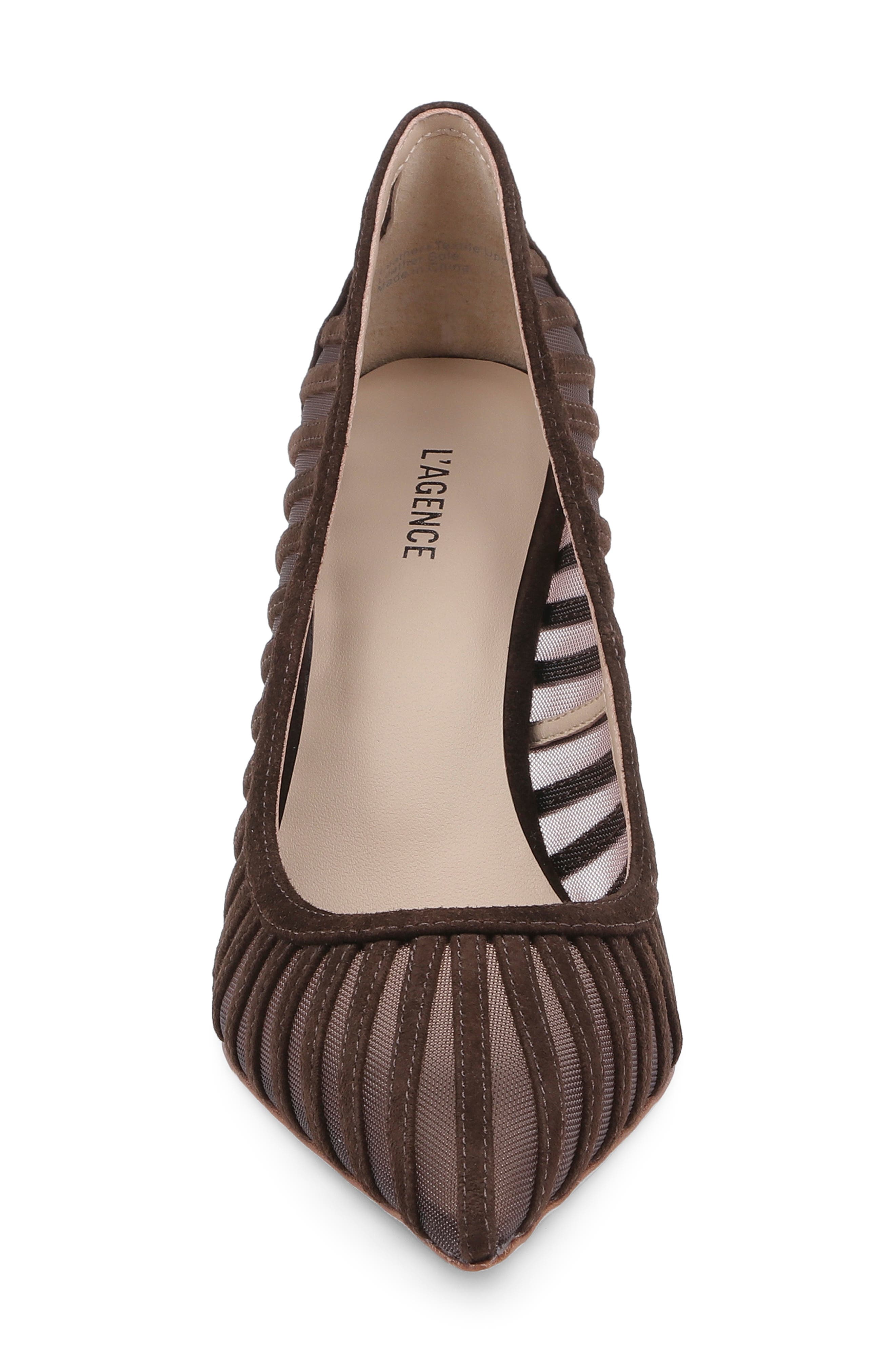 Lenox Mesh Pump, Alternate, color, CHOCOLATE SUEDE