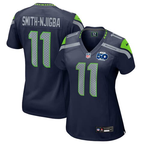 Women's Nike Jaxon Smith-Njigba College Navy Seattle Seahawks Team 50th Season Game Jersey
