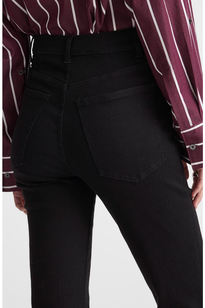 The Stretch Flare Jeans, Alternate, color, BLACK RINSE WASH