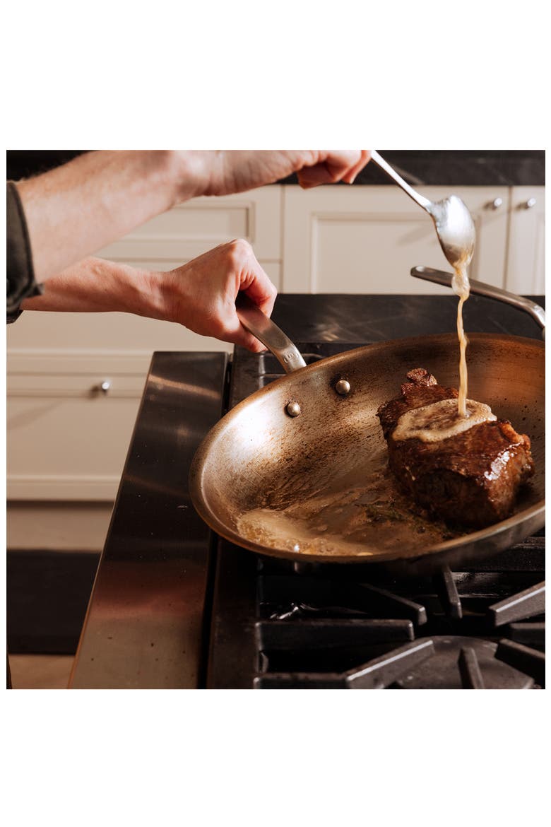 Stainless Clad Frying Pan Set, Alternate, color, STAINLESS