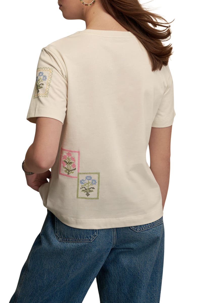 NEXT Cross Stitch Embroidered T-Shirt, Alternate, color, 
