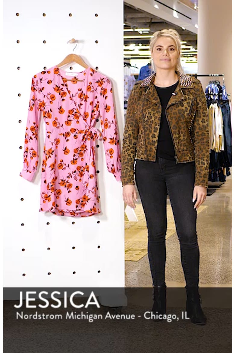 Floral Wrap Mini Dress video