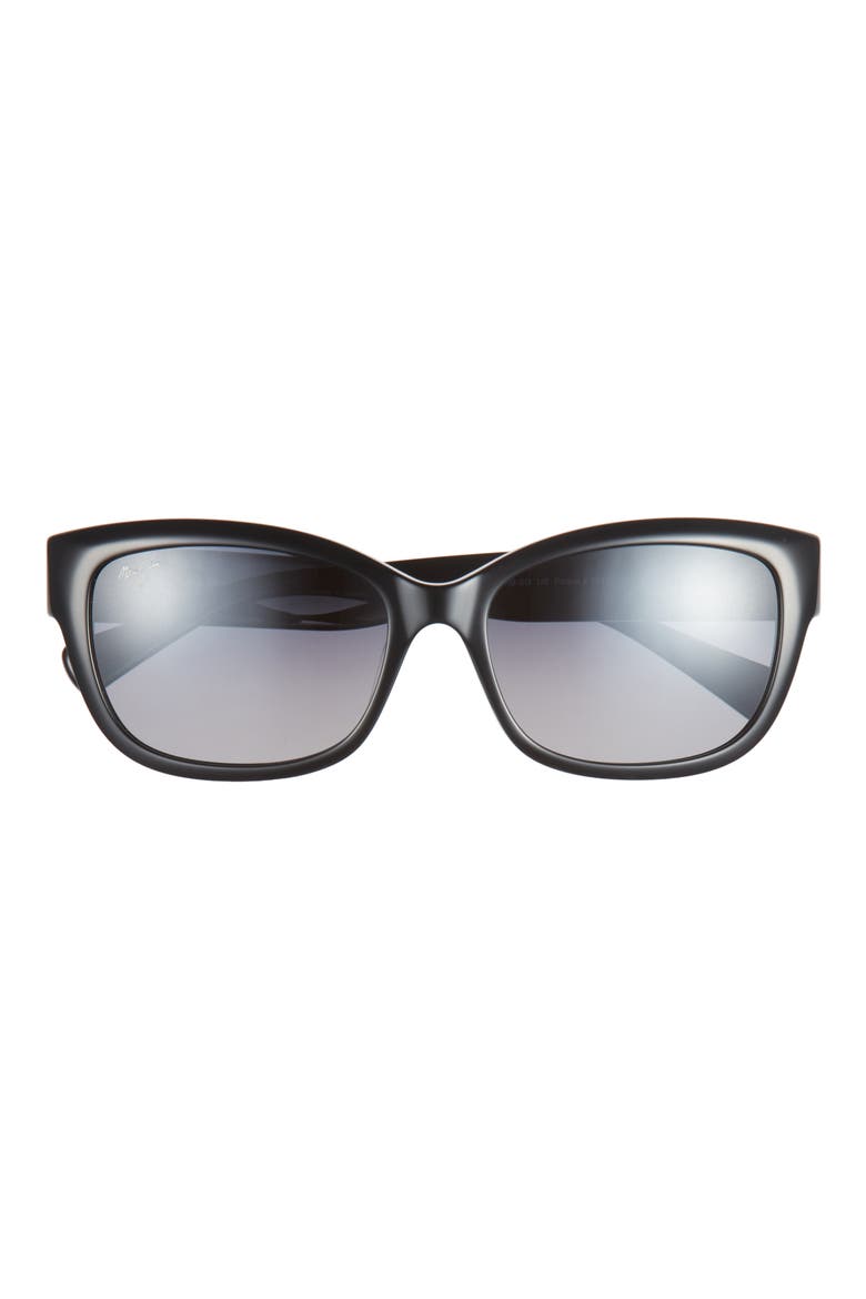 55mm Core Cat Eye Polarized Sunglasses, Main, color, BLACK BLACK GREY
