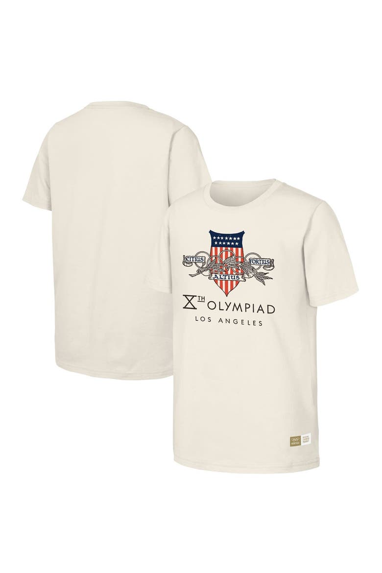 Men's  Natural 1932 Los Angeles Games Olympic Heritage T-Shirt, Main, color, Natural