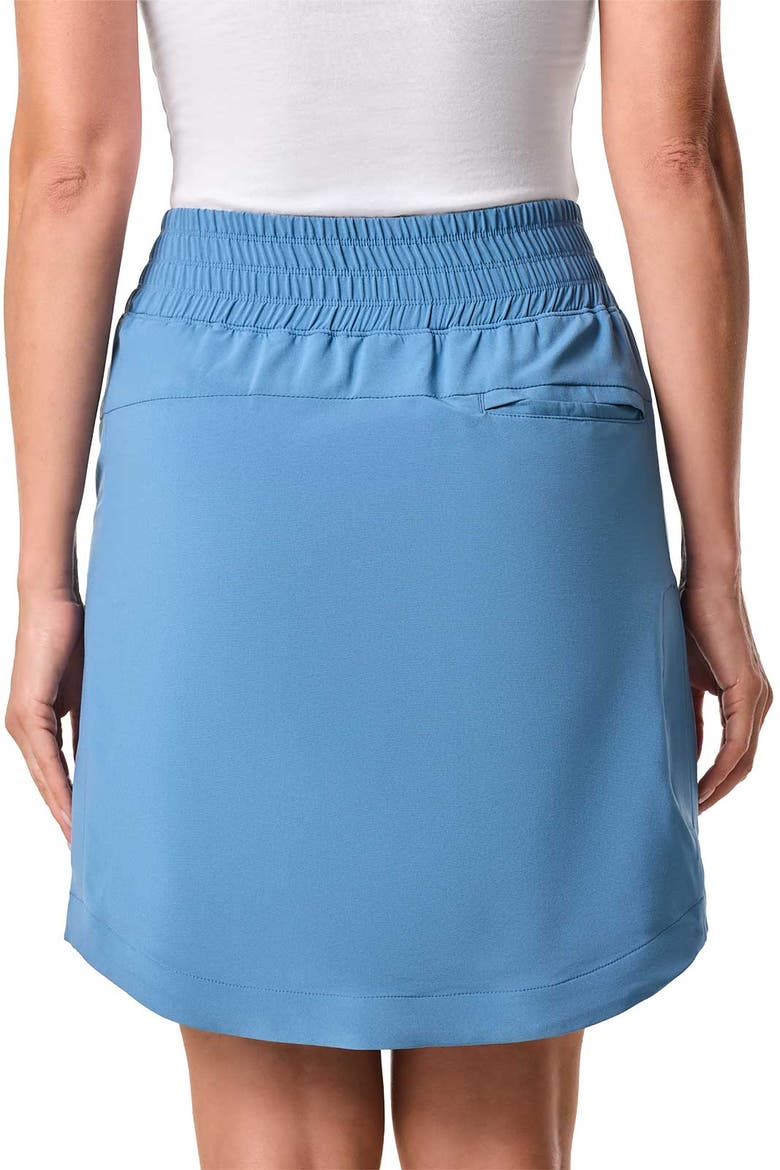 Pisa Travel Skort, UPF 50+ Sun Protection, Alternate, color, Blue Dusk