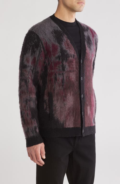 John Varvatos Dio Regular Fit Jacquard Cardigan Sweater