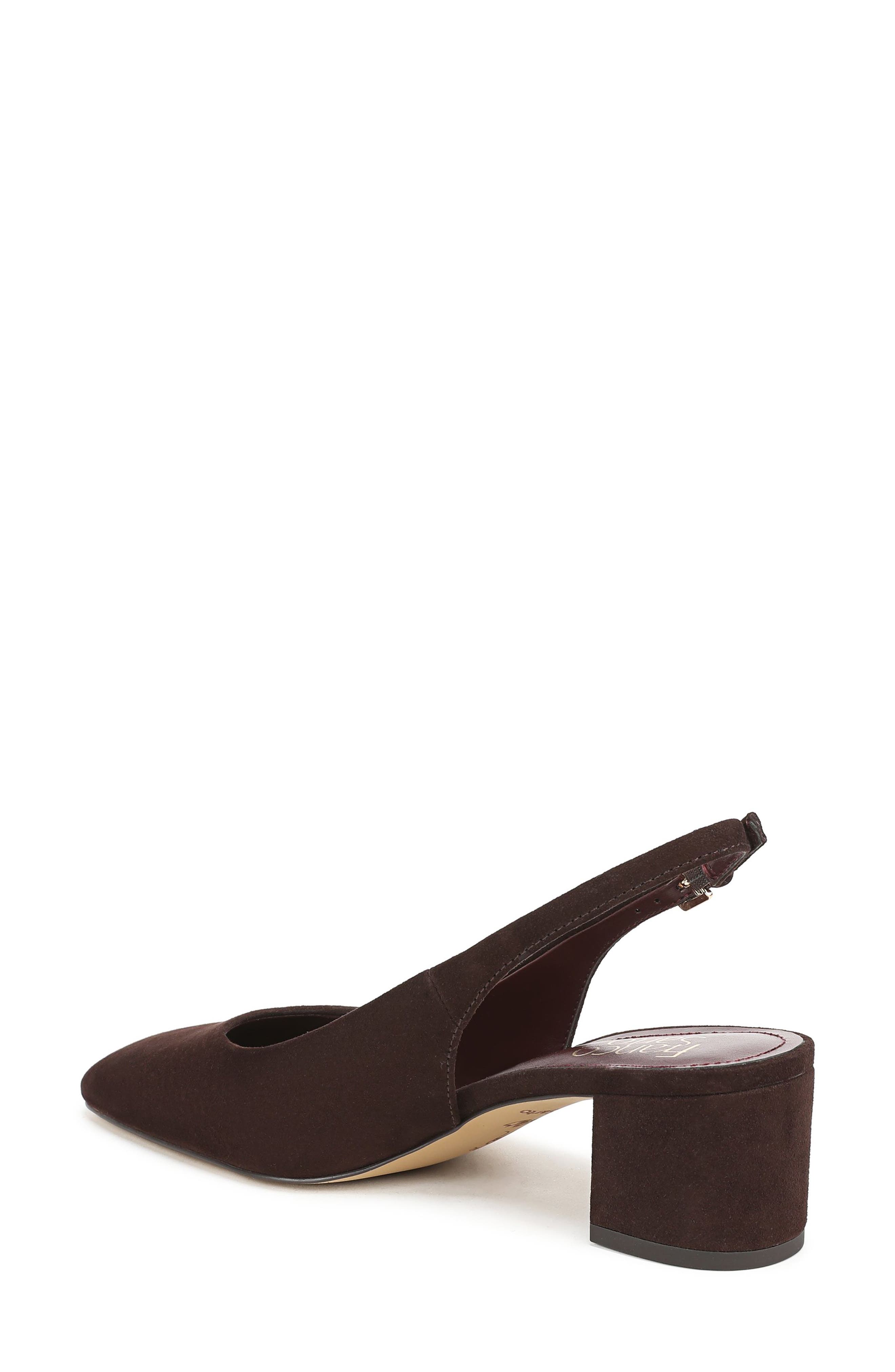 Niomi Leather Slingback Pump, Alternate, color, HICKORY BROWN