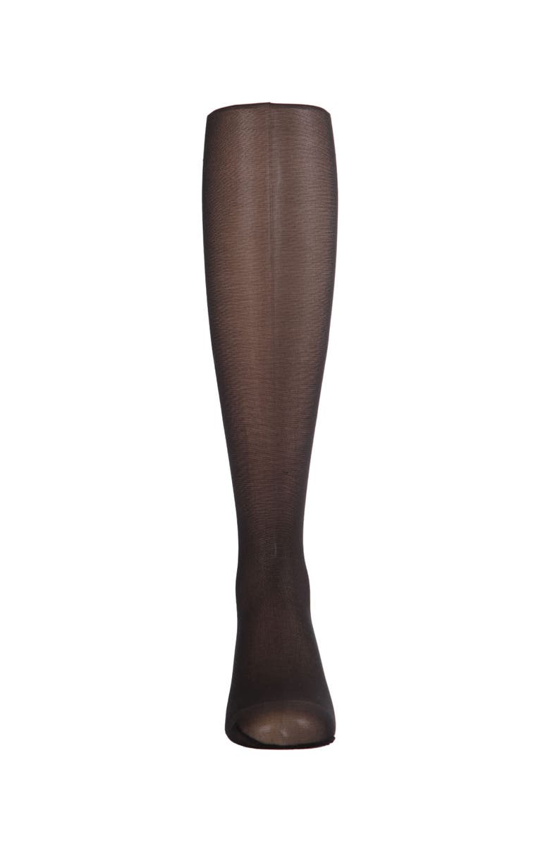 MeMoi Sheer Nylon Tights, Alternate, color, Black