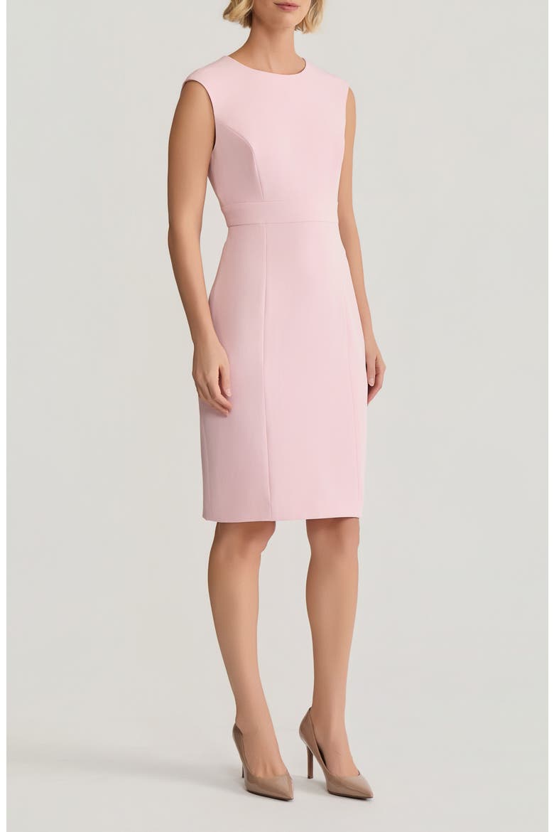 Cap Sleeve Sheath Dress, Alternate, color, TUTU PINK