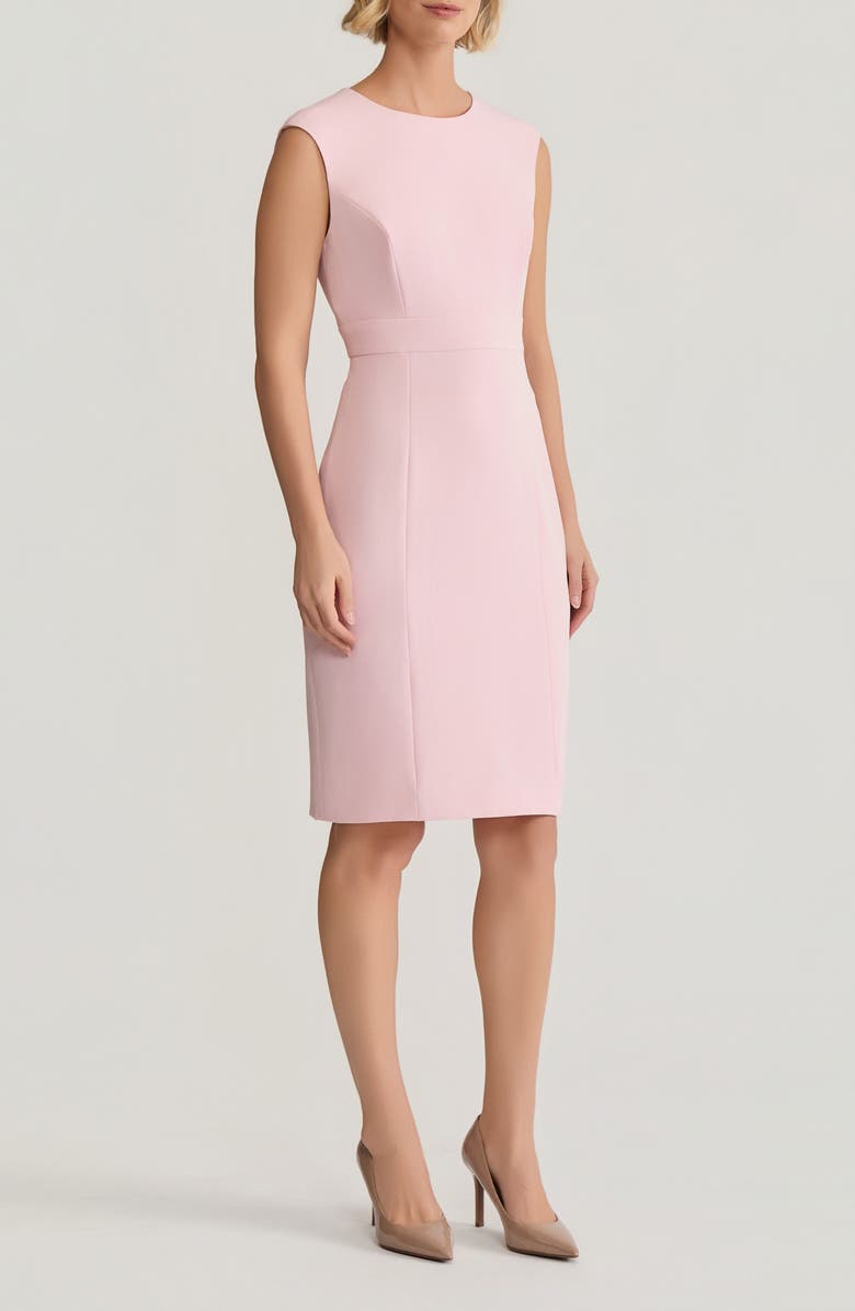 KASPER Cap Sleeve Sheath Dress, Alternate, color, Tutu Pink