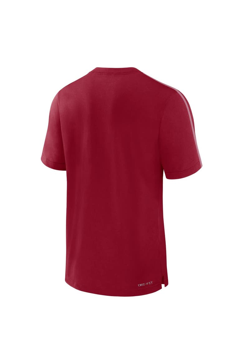 Men's Jordan Brand Crimson Oklahoma Sooners 2024 Sideline Player Performance Tri-Blend T-Shirt, Alternate, color, Crimson