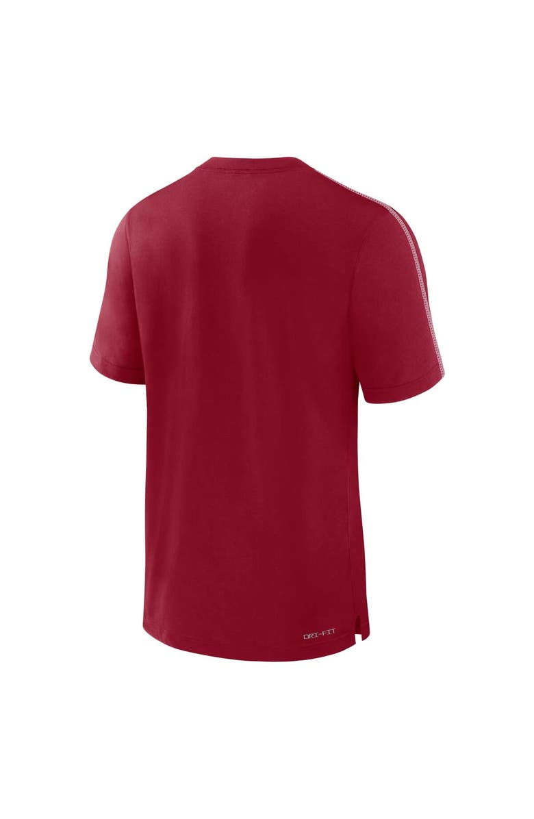 Jordan Brand Men's Jordan Brand Crimson Oklahoma Sooners 2024 Sideline Player Performance Tri-Blend T-Shirt, Alternate, color, Crimson