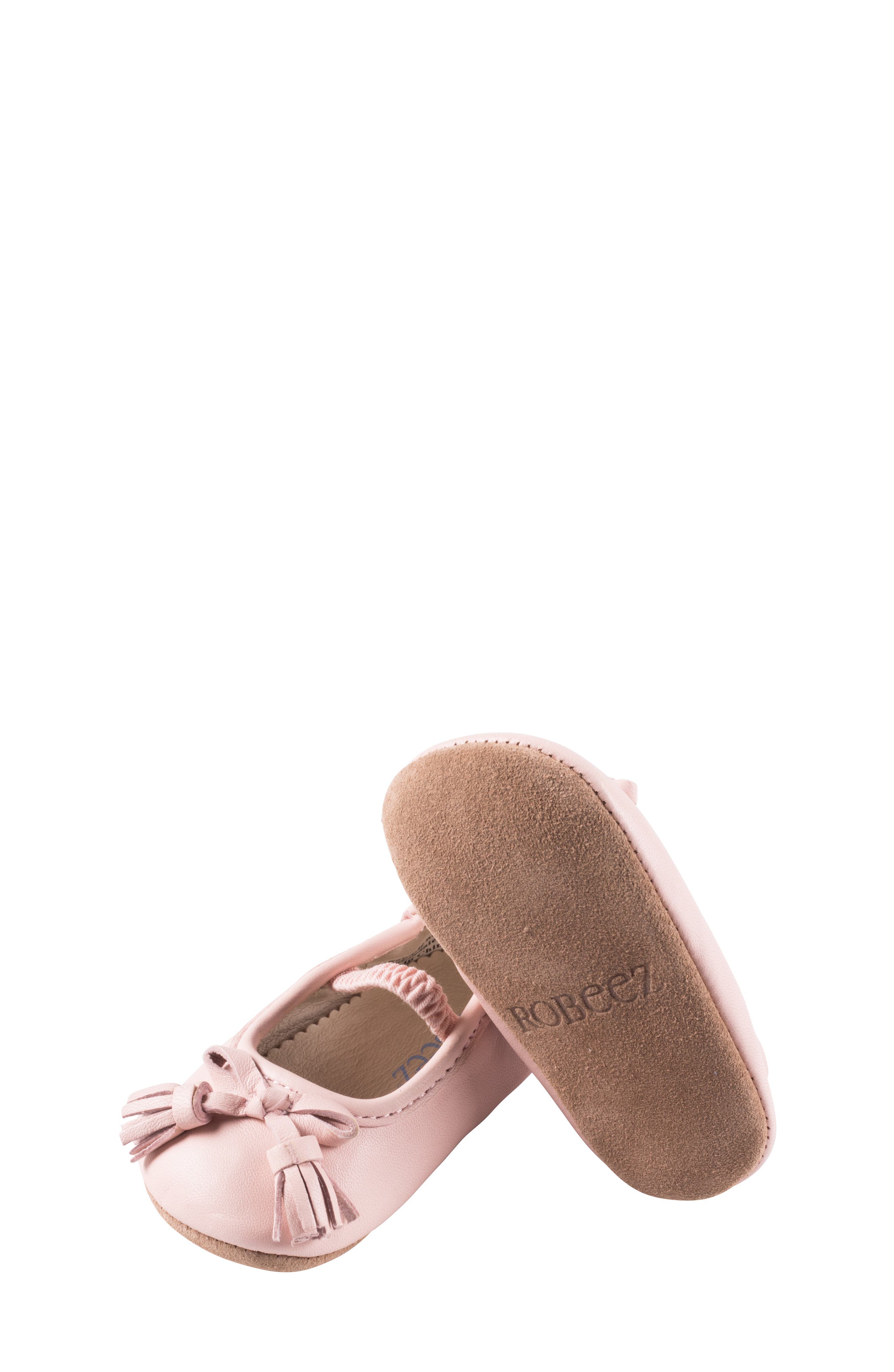 Robeez<sup>®</sup> Emily Bow Tassel Mary Jane Crib Shoe, Alternate, color, 