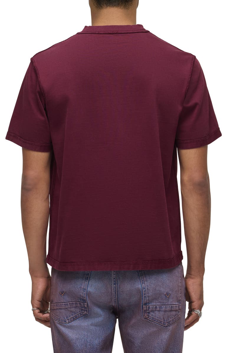 Hudson Jeans Heavyweight Cotton T-Shirt, Alternate, color, Port