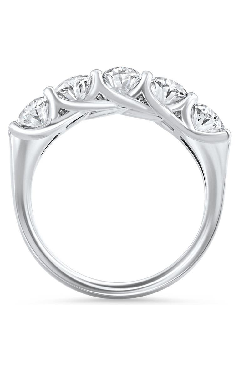 3Ct Oval Shape Diamond Five Stone Wedding Ring 14k Gold Lab Grown, Alternate, color, 14k Yellow Gold