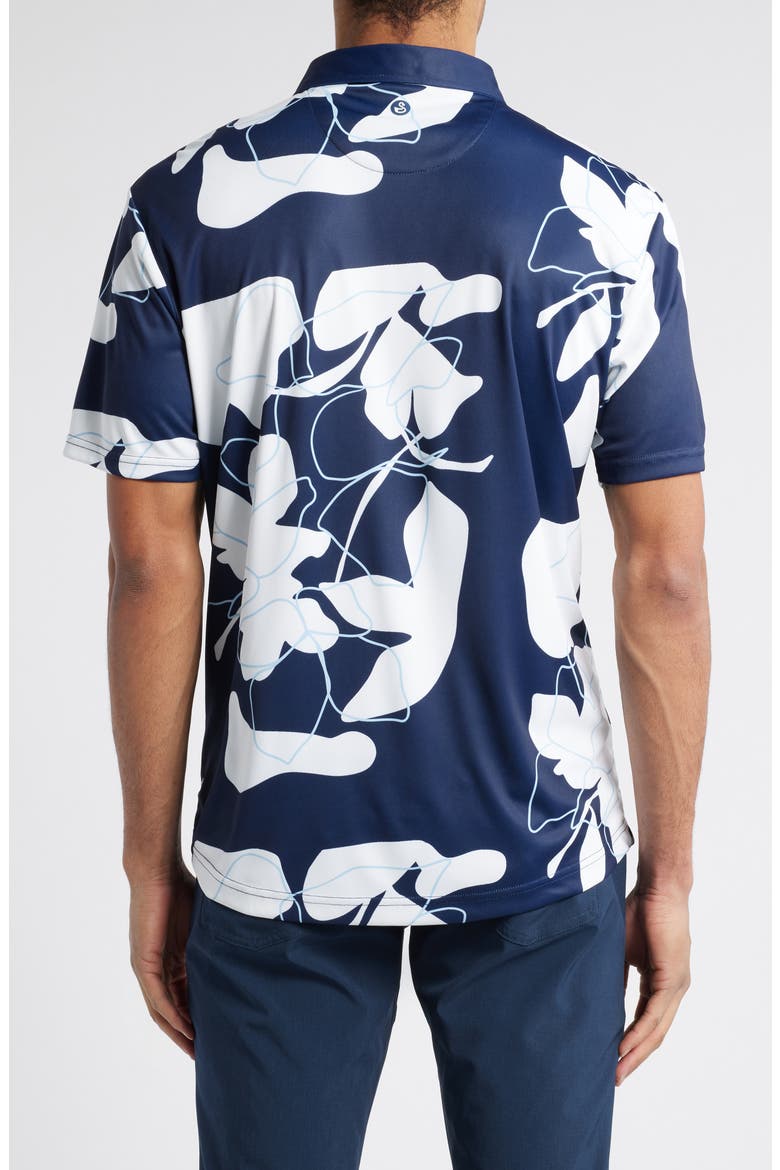 Bob Floral Golf Polo, Alternate, color, MIDNIGHT-NAVY