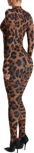 Animal Print Closed Toe Jumpsuit