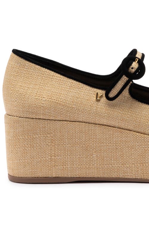 Larroude Blair Flatform In Beige