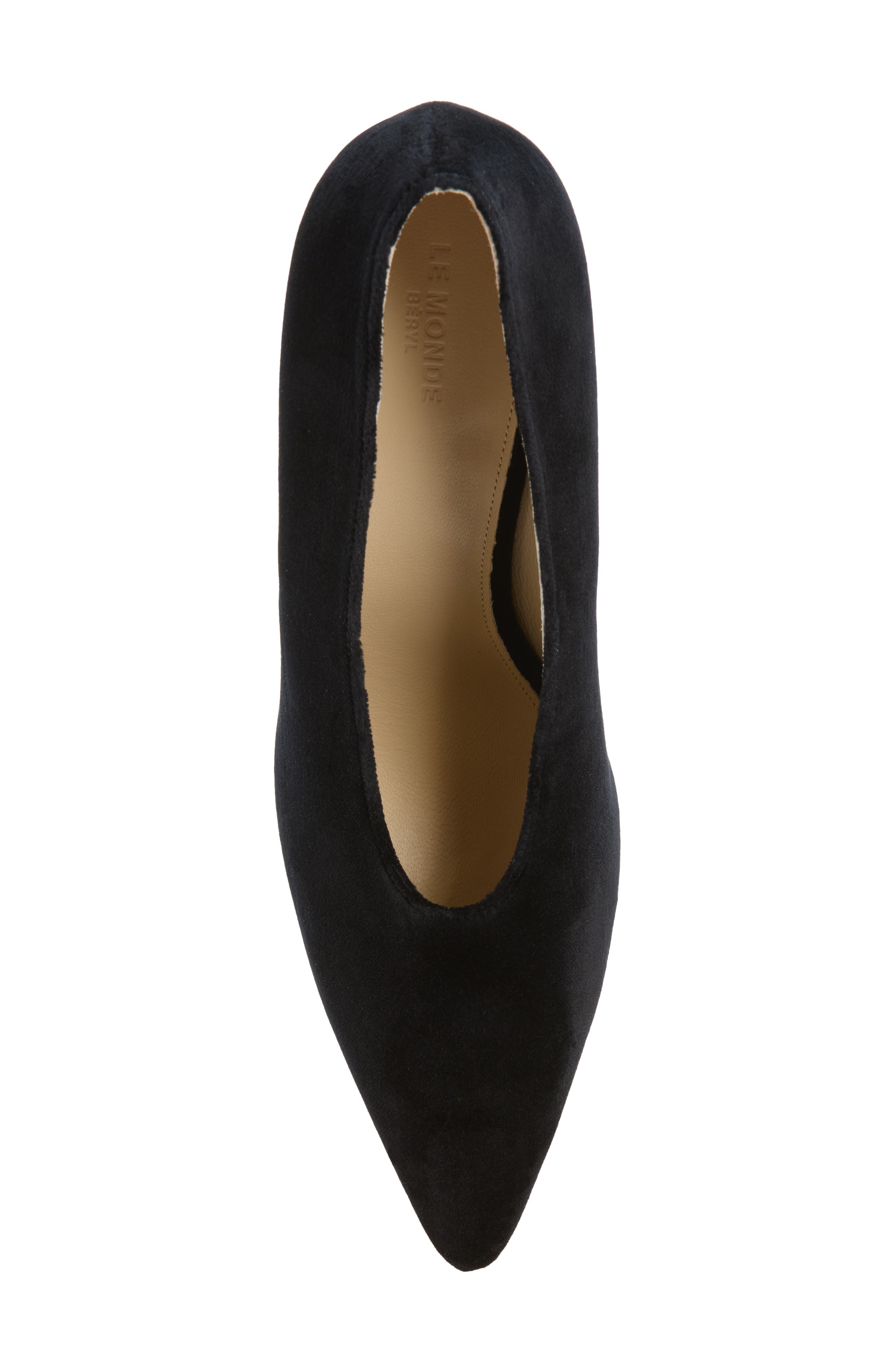 Petra Velveteen Pump, Alternate, color, BLACK