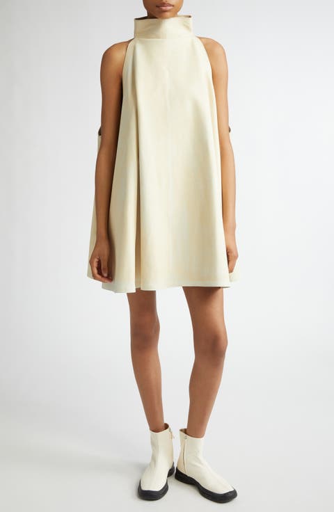 ワンピースその他 MARNI Women Dresses FIORIPANNA White Marni WHITE POPLIN A-LINE DRESS WITH BLOOMING PRINT | REVERSIBLE