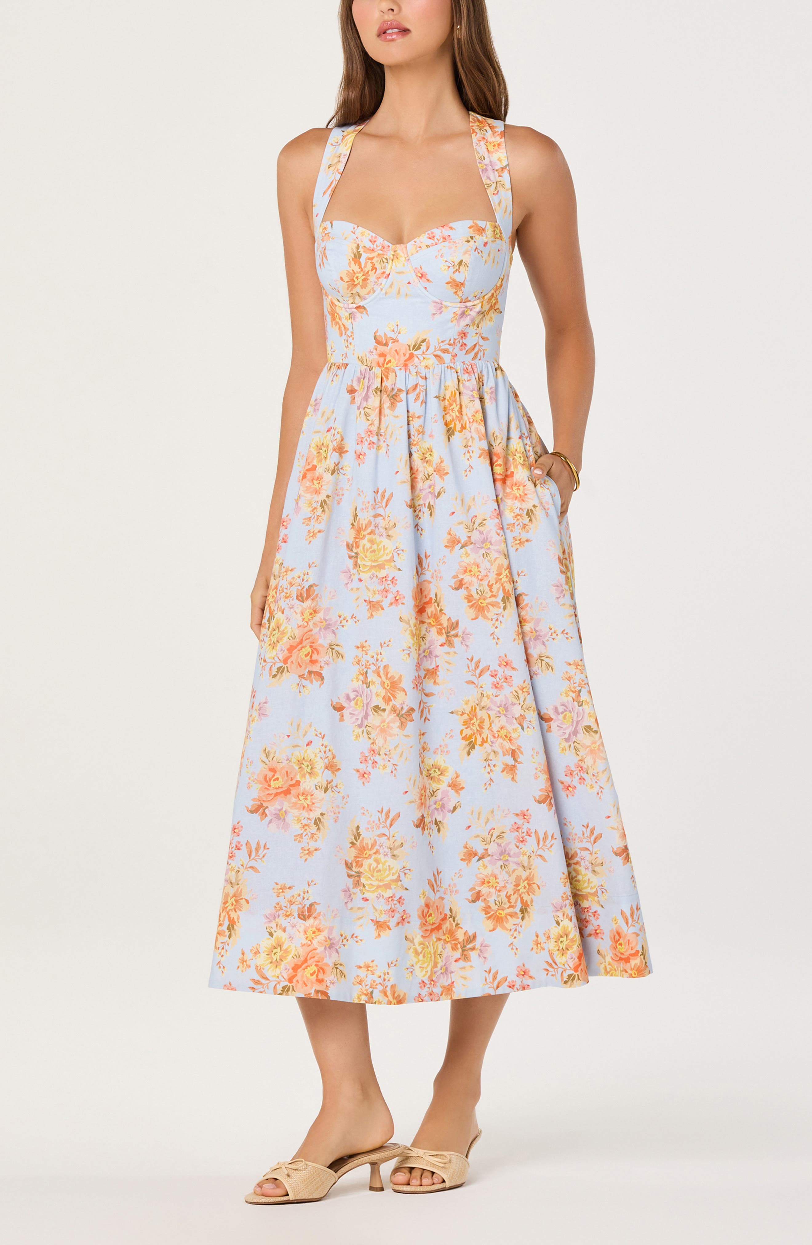 selected BLUE GARDEN FLORAL