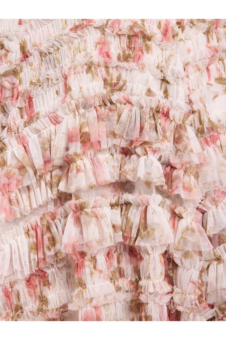 Summer's Rose Valentine Ruffle Gown, Alternate, color, White