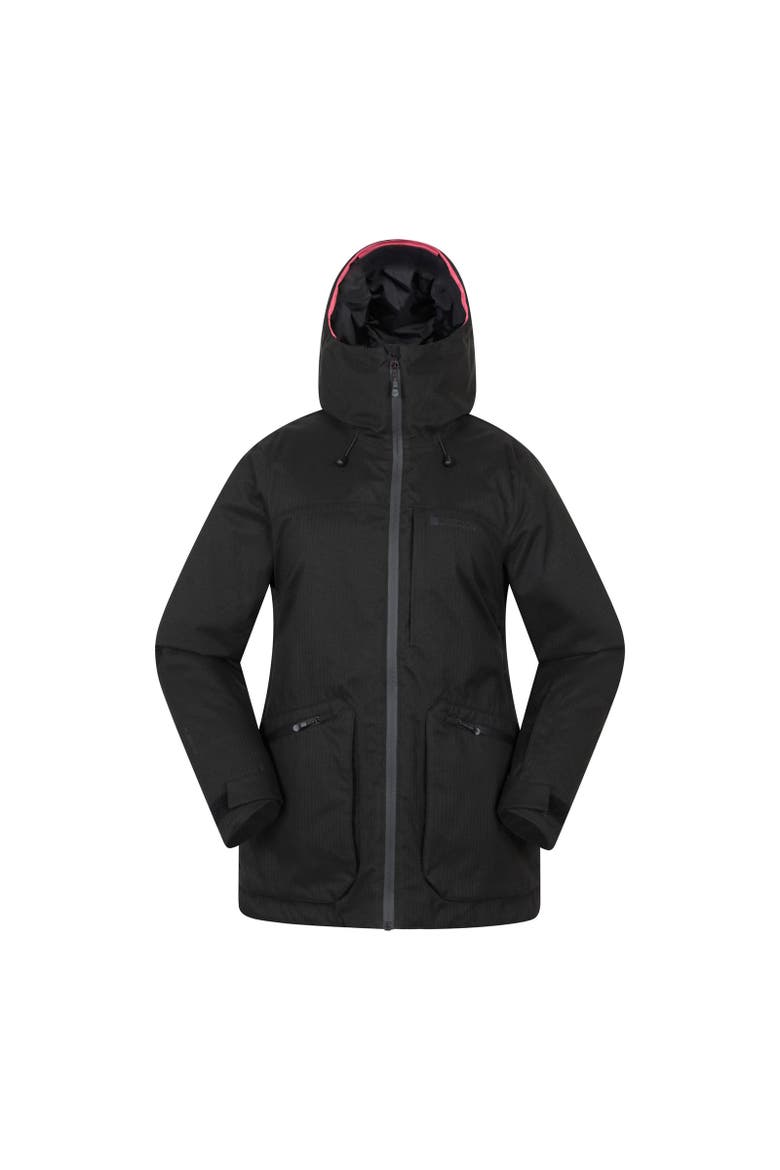 Verbier Textured Waterproof Ski Jacket, Main, color, Black