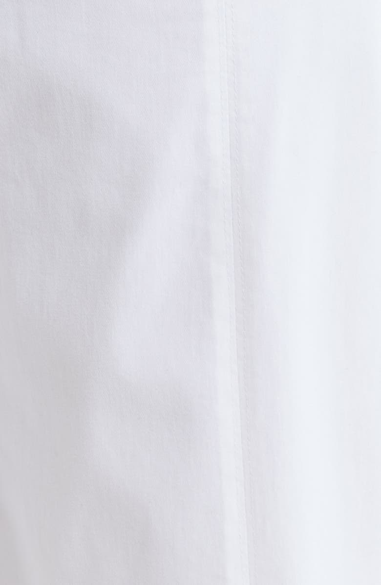 Wit & Wisdom Skyrise Exposed Button Cuffed Wide Leg Twill Pants, Alternate, color, White