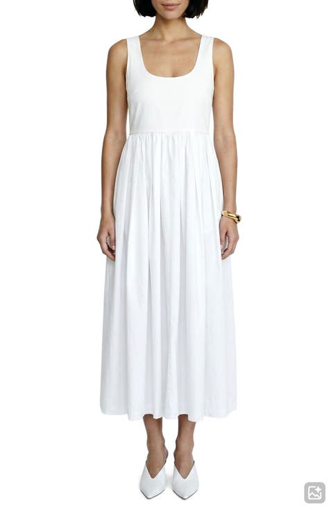 Amane Reversible U-Neck Midi Dress