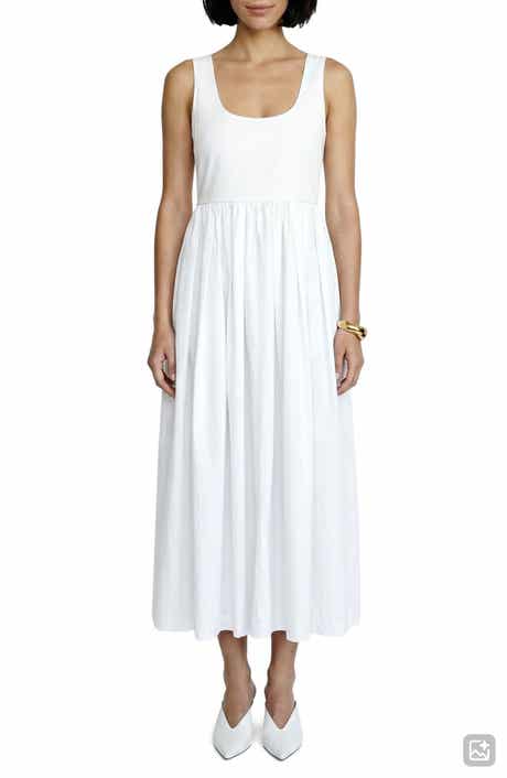 Amane Reversible U-Neck Midi Dress