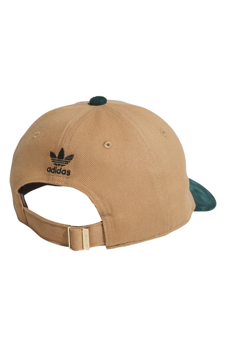 adidas Terrace Adjustable Baseball Cap, Alternate, color, Cardboard Brown/ Aurora Green