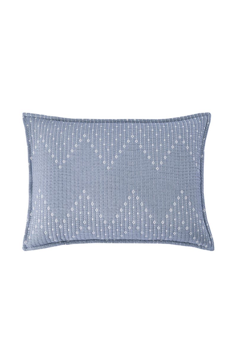 Chambray Maya Jacquard Quilt Bedding Collection, Alternate, color, Blue