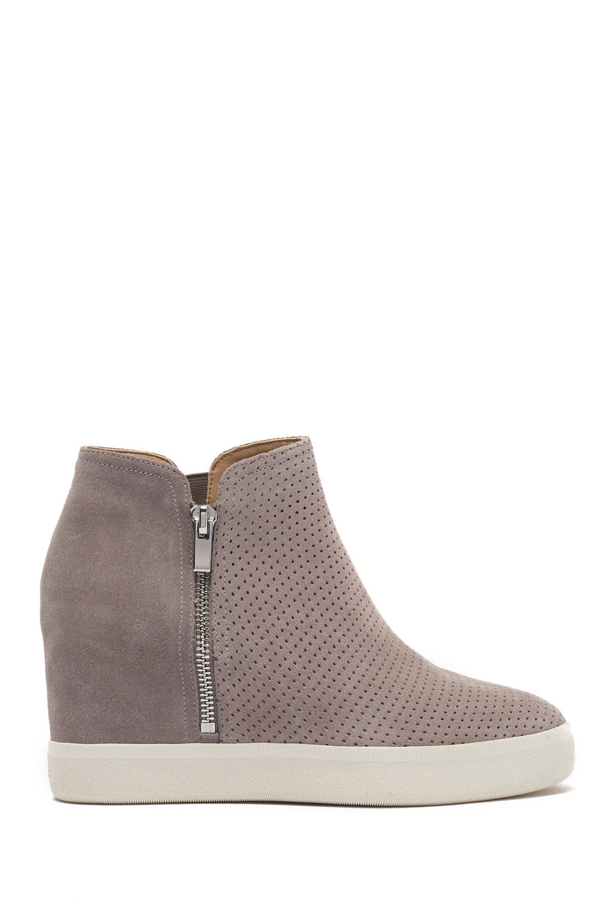 Via Spiga Savine Wedge Suede Sneaker, Alternate, color, 