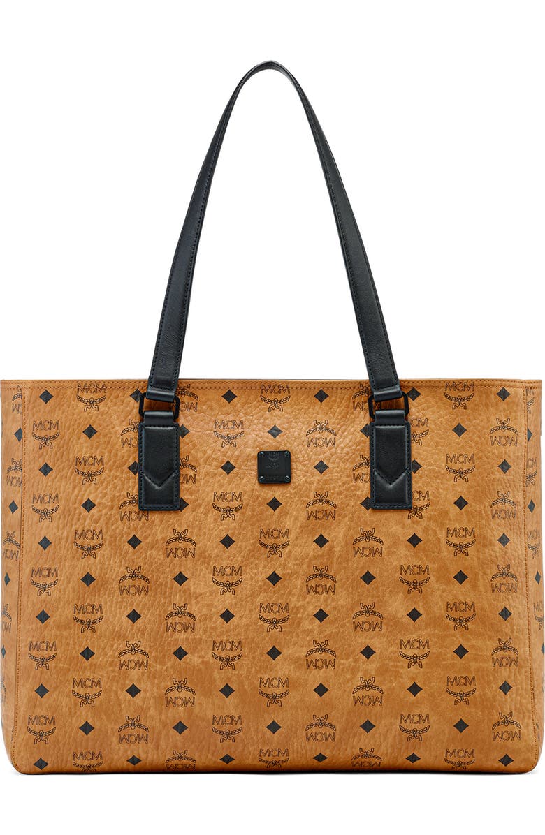 MCM Klassik Visetos Large Shopper, Main, color,