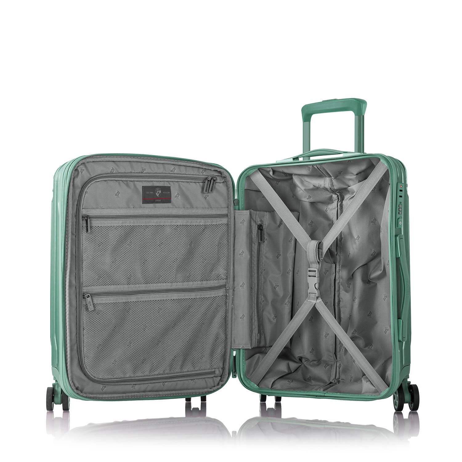 Heys Xtrak 21.5 Inch Carry-On Luggage, Alternate, color, Midnight Green