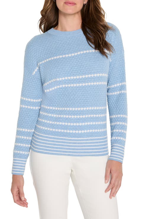 Circle Cotton & Cashmere Blend Sweater (Regular & Petite)