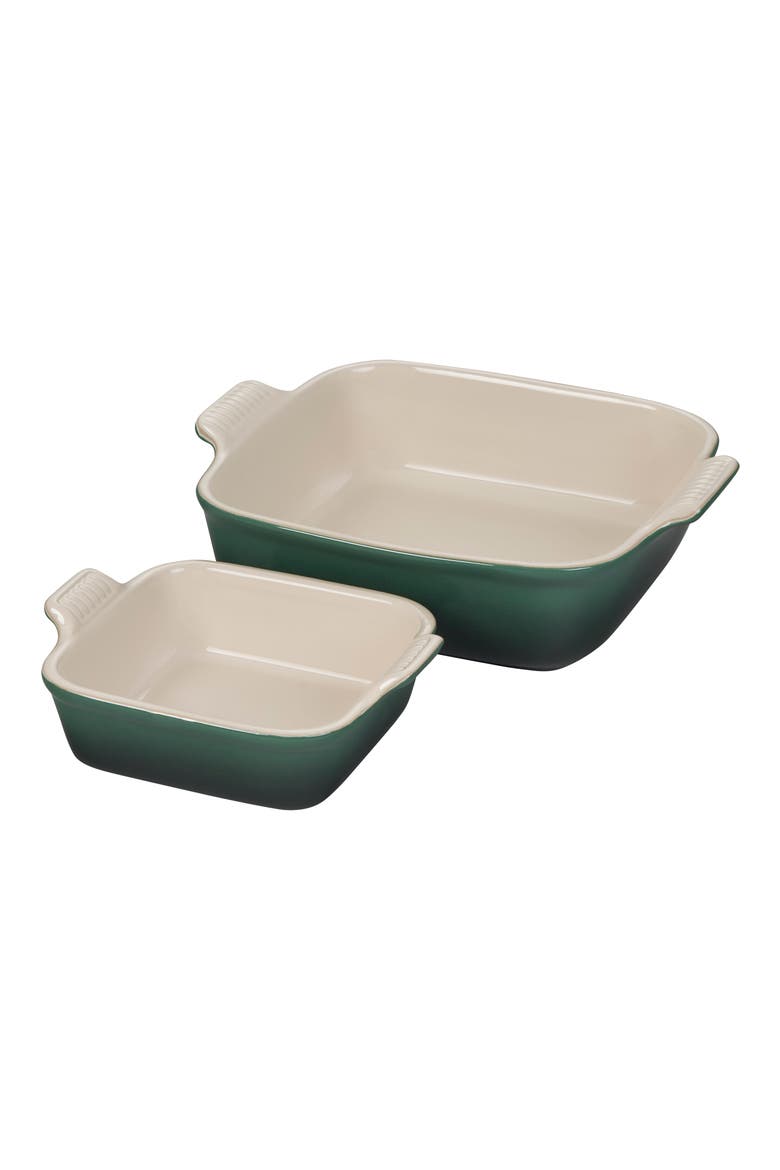 Set of 2 Heritage Square Baking Dishes, Main, color, ARTICHAUT