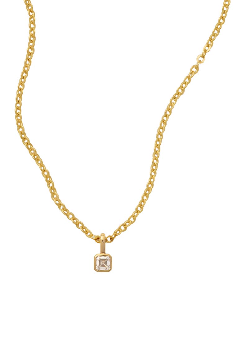 Birthstone Pendant Necklace, Alternate, color, GOLD