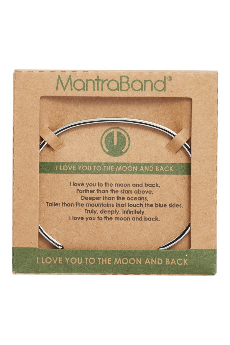 I Love You to the Moon and Back Cuff, Alternate, color, MOON GRAY