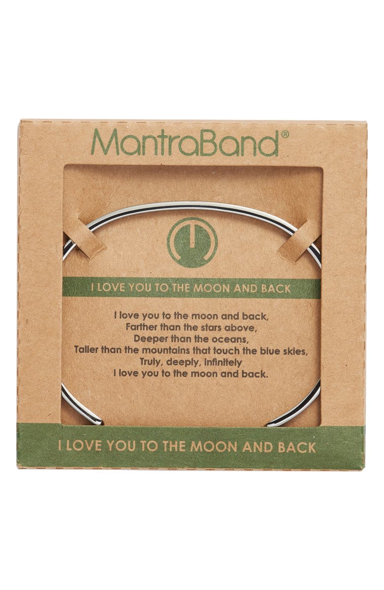 MantraBand<sup>®</sup> I Love You to the Moon and Back Cuff, Alternate, color,