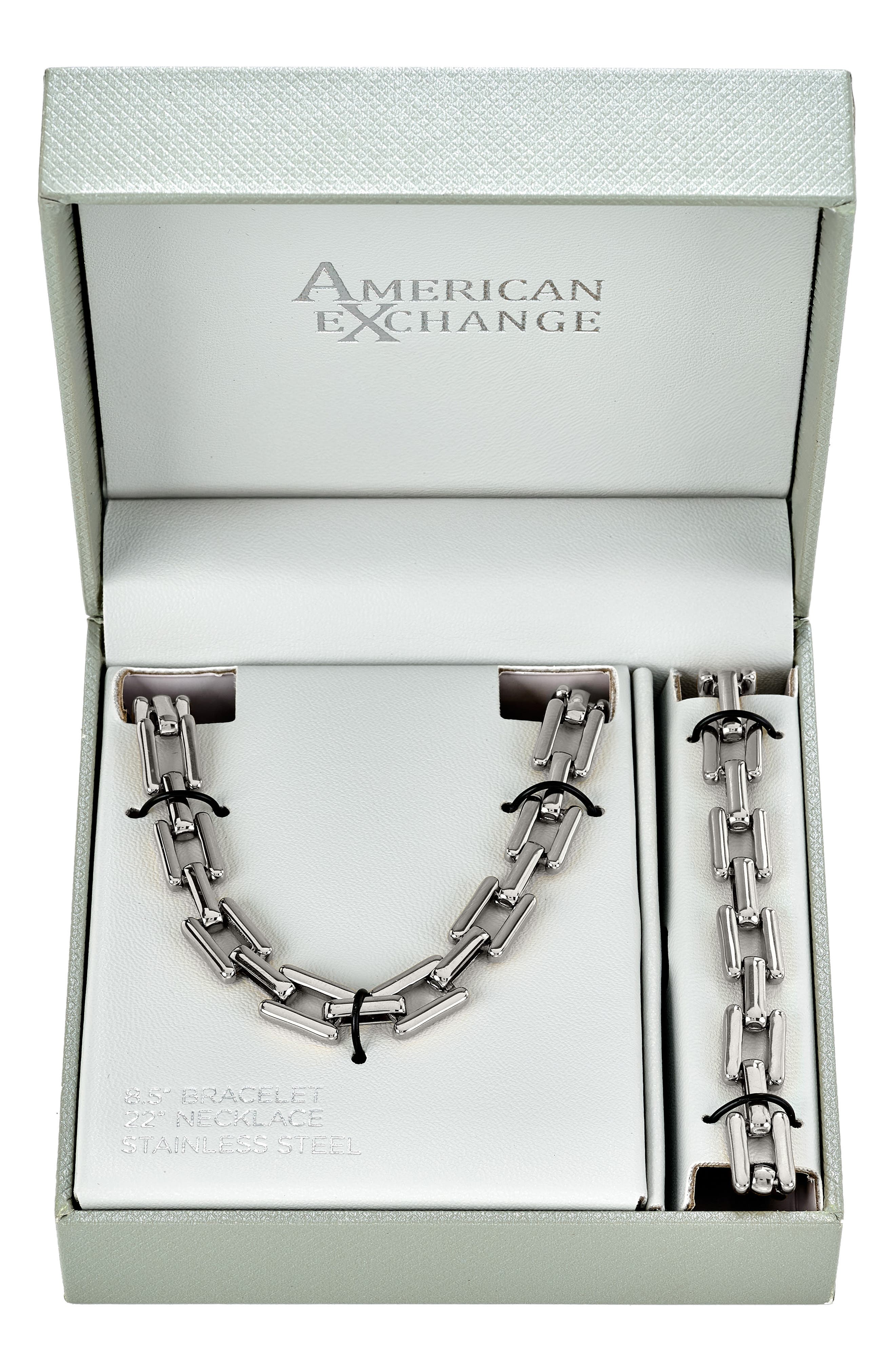 AMERICAN EXCHANGE Men's Square Linked Bracelet