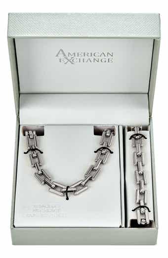 AMERICAN EXCHANGE Men's Square Linked Bracelet