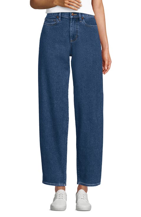 Recover High Rise Barrel Leg Ankle Jeans